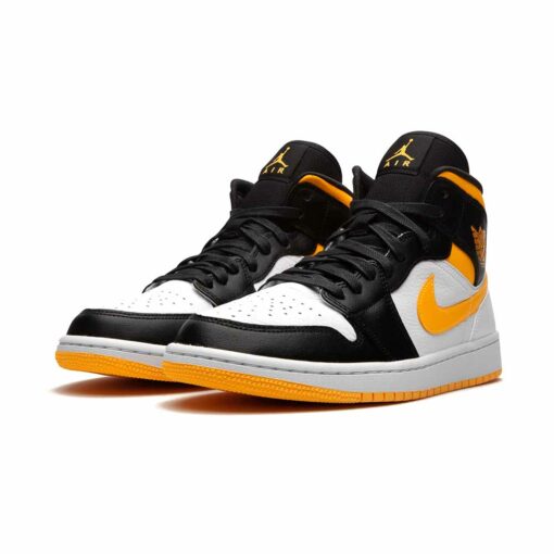 Jordan Womens Air Jordan 1 Mid SE "Orange Black"