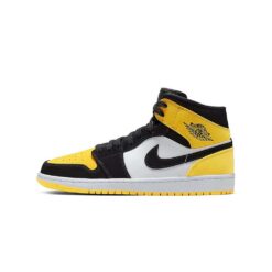 Air Jordan 1 Mid Yellow Toe Black