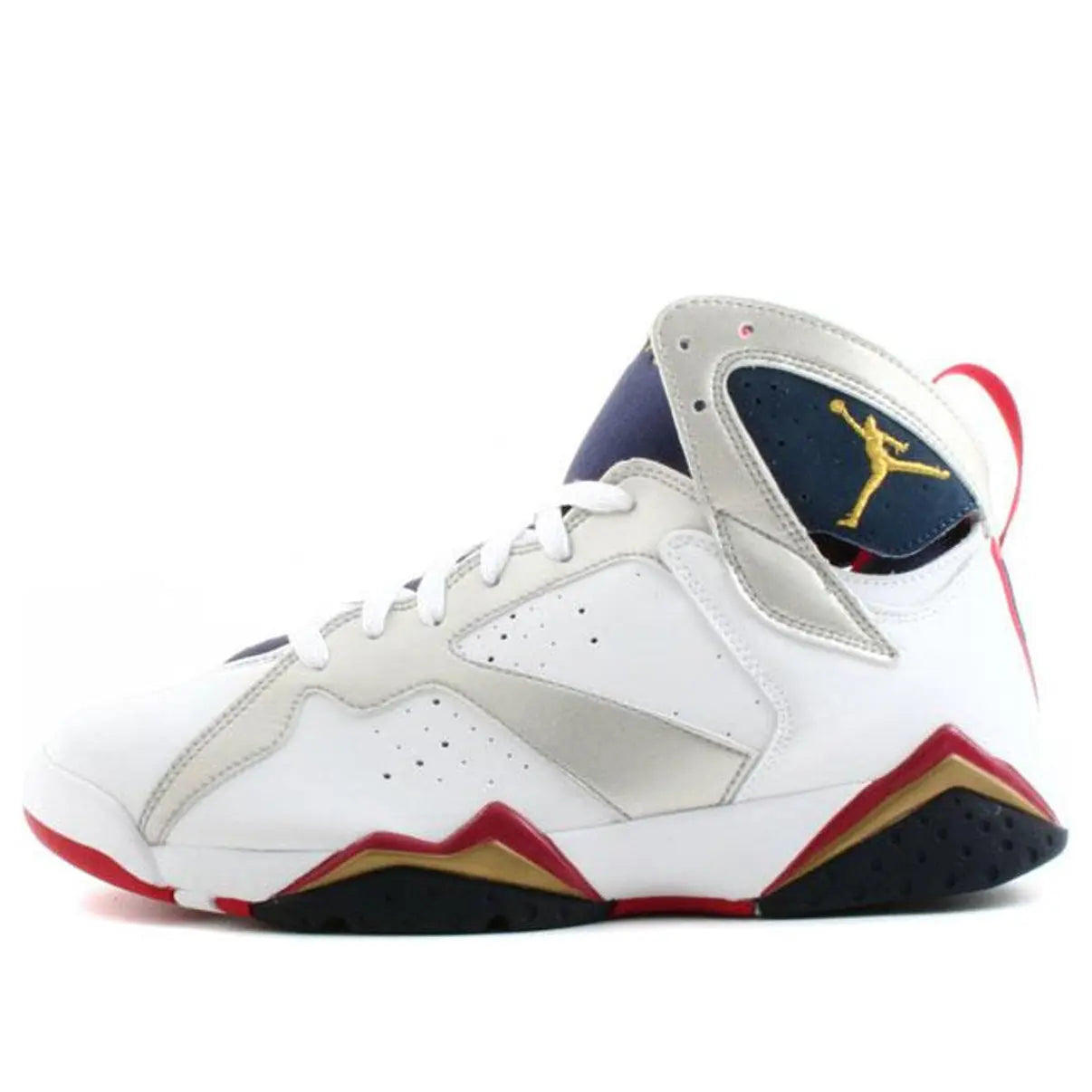 Air Jordan 7 Retro ‘Olympic’ 2004 White/Metallic Gold-Midnight Navy ...