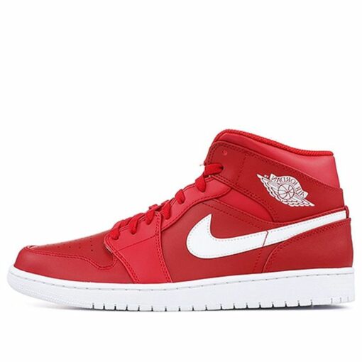 Air Jordan 1 Mid Red White 554724 600 Kicksice 9181